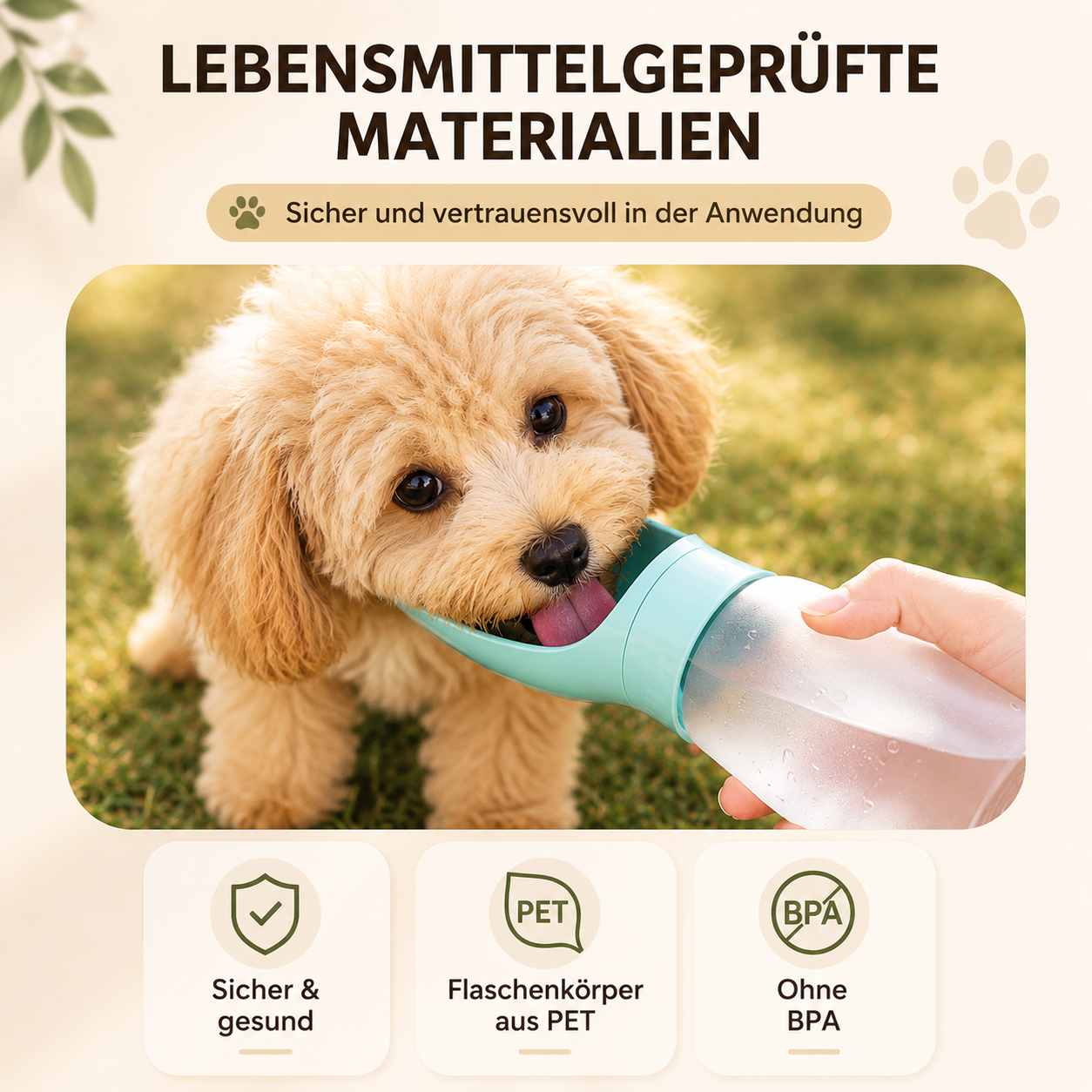 AquaPaw – Nie wieder durstige Spaziergänge.