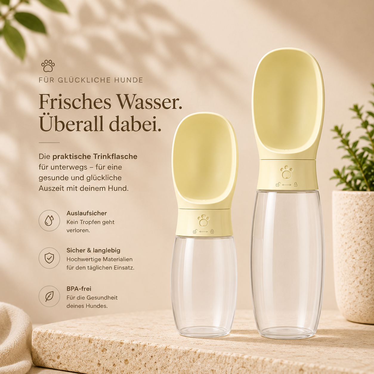 AquaPaw – Nie wieder durstige Spaziergänge.