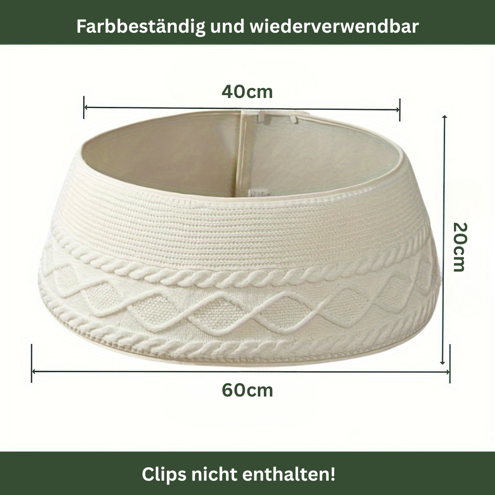 ✨ Wie aus einem Wintermärchen! Der Strickkragen, der deinen Baum verwandelt ✨