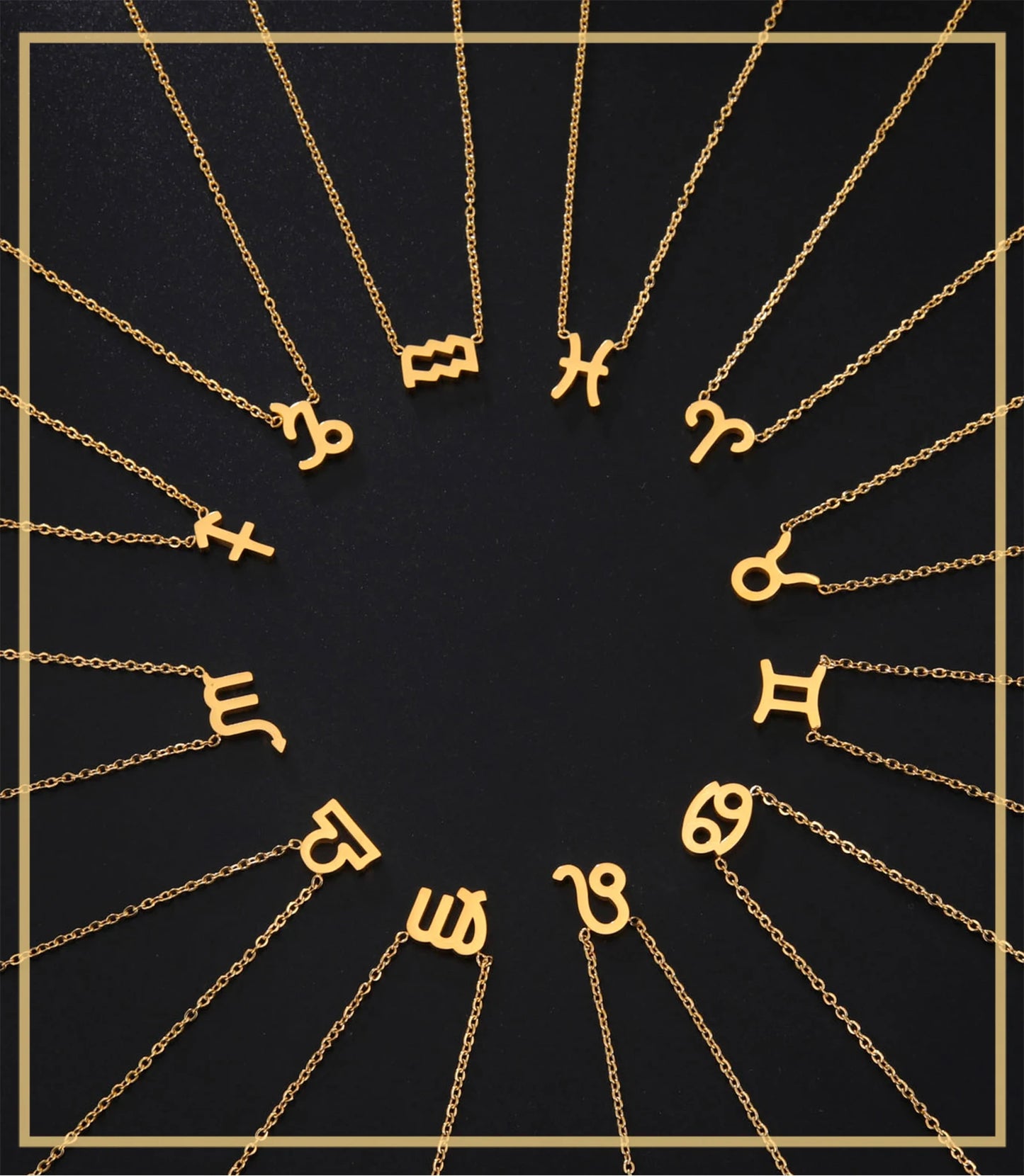 Celestia – Goldene Sternzeichenkette für Stil mit Bedeutung