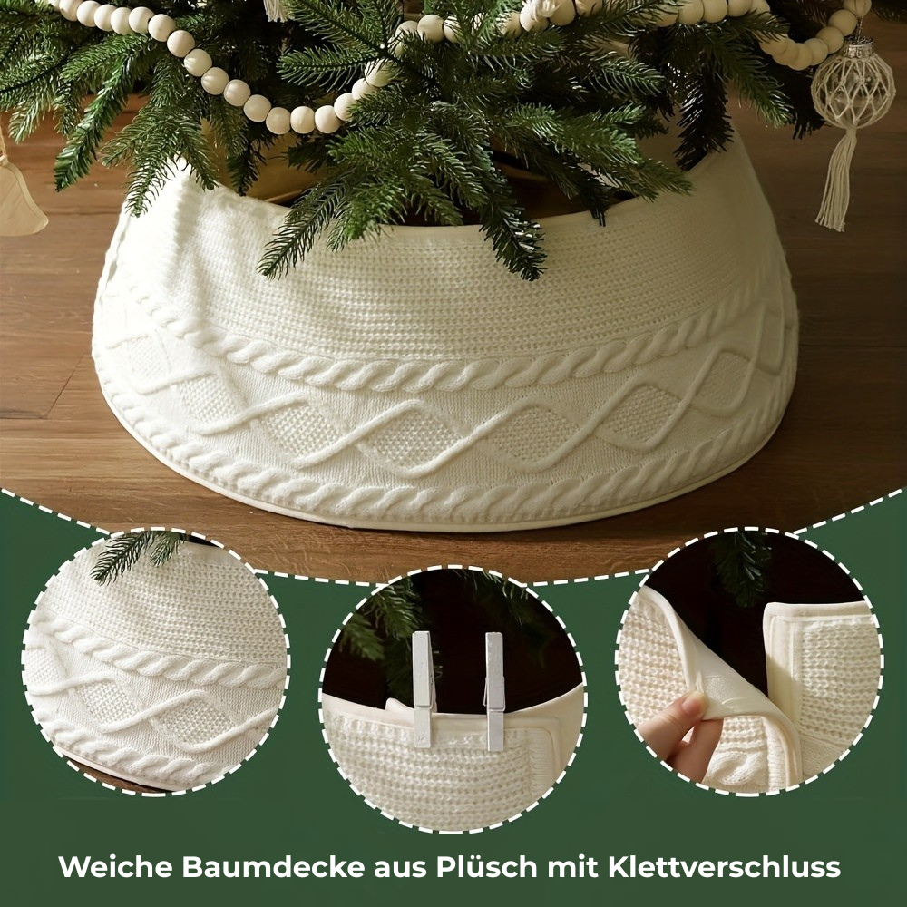✨ Wie aus einem Wintermärchen! Der Strickkragen, der deinen Baum verwandelt ✨
